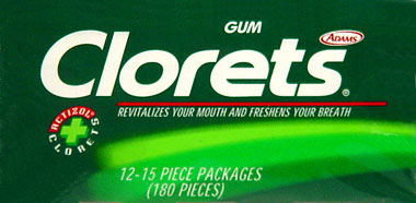 Clorets Gum 12CT 