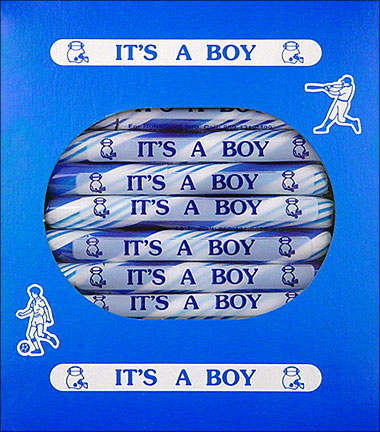 "It's a Boy" Peppermint Sugar Sticks 24ct Box 