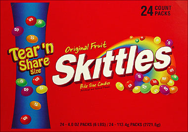 Skittles Original 24CT Box Tear'n Share Size 