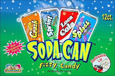 Soda Can Fizzy Candy 12ct 