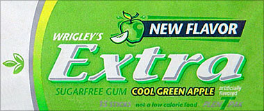 Wrigleys Extra Cool Green Apple 12CT Box 