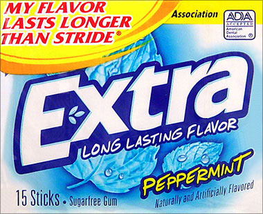 Wrigleys Extra Peppermint 10/15 Stick packs 