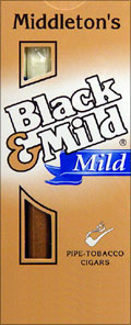 Middleton's Black Mild MILD cigars 10/5pks 