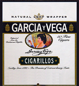 GARCIA Y VEGA CIGARILLOS BOX 