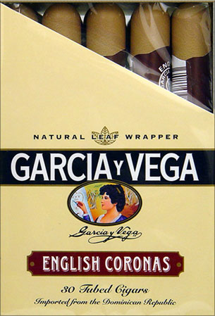 GARCIA Y VEGA ENGLISH CORONAS 30 TUBED CIGARS 