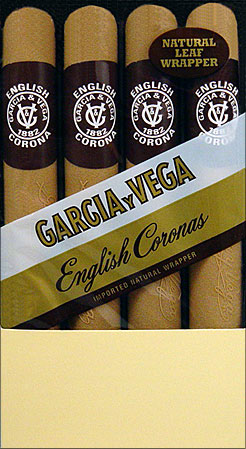 GARCIA Y VEGA ENGLISH CORONAS 5 4/PKS 