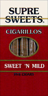 SUPRE SWEETS CIGARILLOS - SWEET 'N MILD - 5CT. 