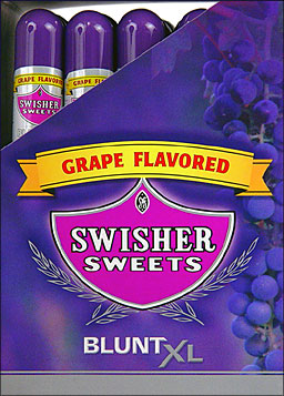 SWISHER SWEETS BLUNT XL - GRAPE - 25 TUBED CIGARS 