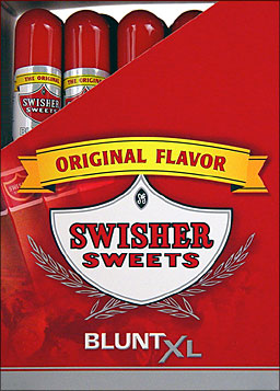 SWISHER SWEETS BLUNT XL - ORIGINAL - 25 TUBED CIGARS 