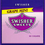 SWISHER SWEETS MINI CIGARILLOS - GRAPE 60CT BOX 