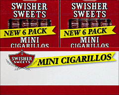 SWISHER SWEETS MINI CIGARILLOS - 20/6 PKS 