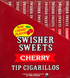 SWISHER SWEETS TIP CIGARILLO CHERRY 20/5 PKS 