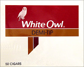 WHITE OWL DEMI-TIP 50CT BOX 