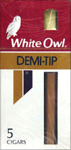 WHITE OWL DEMI-TIP, 10/5PKS 