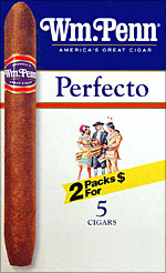 WM. PENN PERFECTO 10/5PKS PROMOTIONAL CARTON 