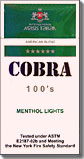 Cobra Menthol Light 100 Box 