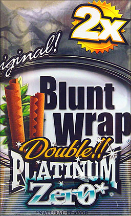 BLUNT WRAP DOUBLE PLATINUM - ZERO - 25 PACKS OF 2 