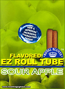 ROYAL BLUNTS EZ ROLL TUBE - SOUR APPLE 