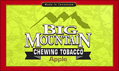 BIG MOUNTAIN APPLE CHEWING TOBACCO 6 - 16OZ POUCHES 