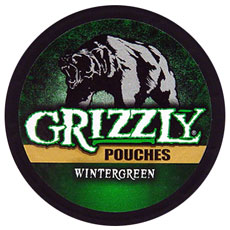 GRIZZLY WINTERGREEN POUCH 5 CT ROLL 
