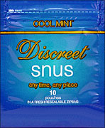 Discreet Snus Cool Mint - 1 Pack Of 10 Pouches 