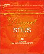 Discreet Snus Peach Flavor - 1 Pack Of 10 pouches 