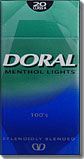 DORAL MENTHOL LIGHT 100 BOX 