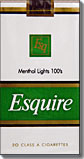 ESQUIRE MENTHOL LIGHT 100 
