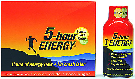5 Hour Energy - Lemon Lime Flavor - 12/2FL oz Bottles 