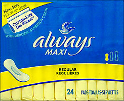 Always Maxi Pads Regular 24ct 