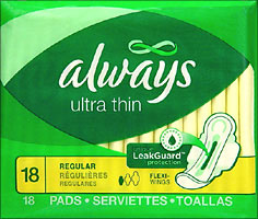 Always Ultra Thin Pads Regular 18ct 