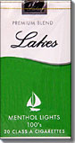 LAKES MENTHOL LIGHT 100 