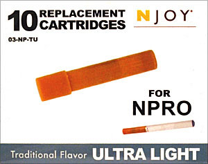 NJOY Replacement Cartridges - Ultra light - 10 Cartridges 