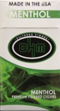 Ohm Filtered Cigars - Menthol 100 Box 