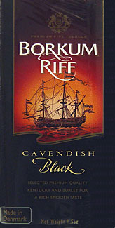 BORKUM RIFF BLACK CAVENDISH PREMIUM PIPE TOBACCO 6CT. 
