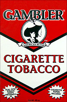 GAMBLER FULL FLAVOR CIGARETTE TOBACCO 12/0.65oz POUCHES 