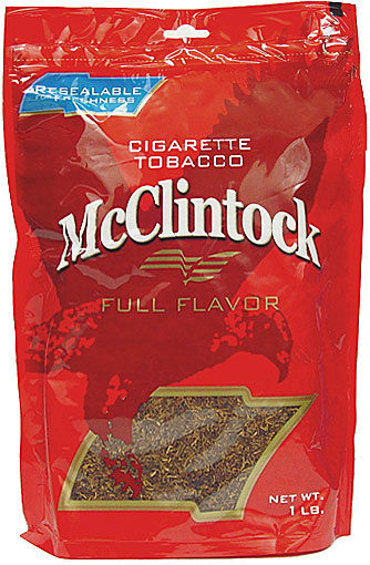 McCLINTOCK FULL FLAVOR CIGARETTE TOBACCO 1LB BAG 