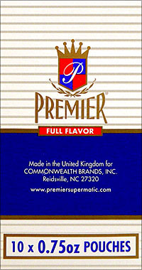 PREMIER FULL FLAVOR CIGARETTE TOBACCO 10/0.75 OZ POUCHES 