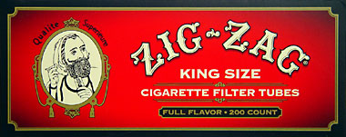 ZIG ZAG CIGARETTE TUBES FULL FLAVOR KING SIZE - 200CT BOX 