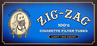 ZIG ZAG CIGARETTE TUBES LIGHT 100 - 200CT BOX 