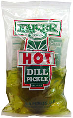 KAISER HOT DILL POUCH PICKLE - 12 PICKLES 