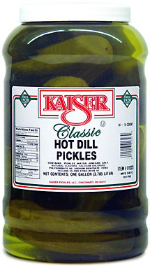 KAISER HOT DILL PICKLES - GALLON 