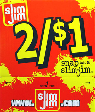 Slim Jim 2/$1 100 Count Box 