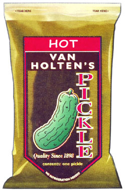 VAN HOLTEN'S  HOT POUCH PICKLE - 12 PICKLES 