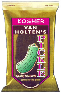 VAN HOLTEN'S  KOSHER POUCH PICKLE - 12 PICKLES 