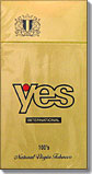 YES INTERNATIONAL NATURAL VIRGIN TOBACCO 100 BOX 
