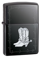 ZIPPO SILVER BOOTS 