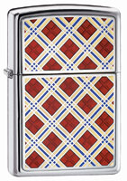 ZIPPO CHERRY PLAIDNESS EMBLEM - HIGH POLISH CHROME 