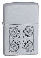 ZIPPO JACK DANIELS COLLAGE - SATIN CHROME 