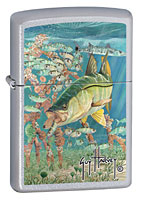 ZIPPO GUY HARVEY SNOOK - SATIN CHROME 